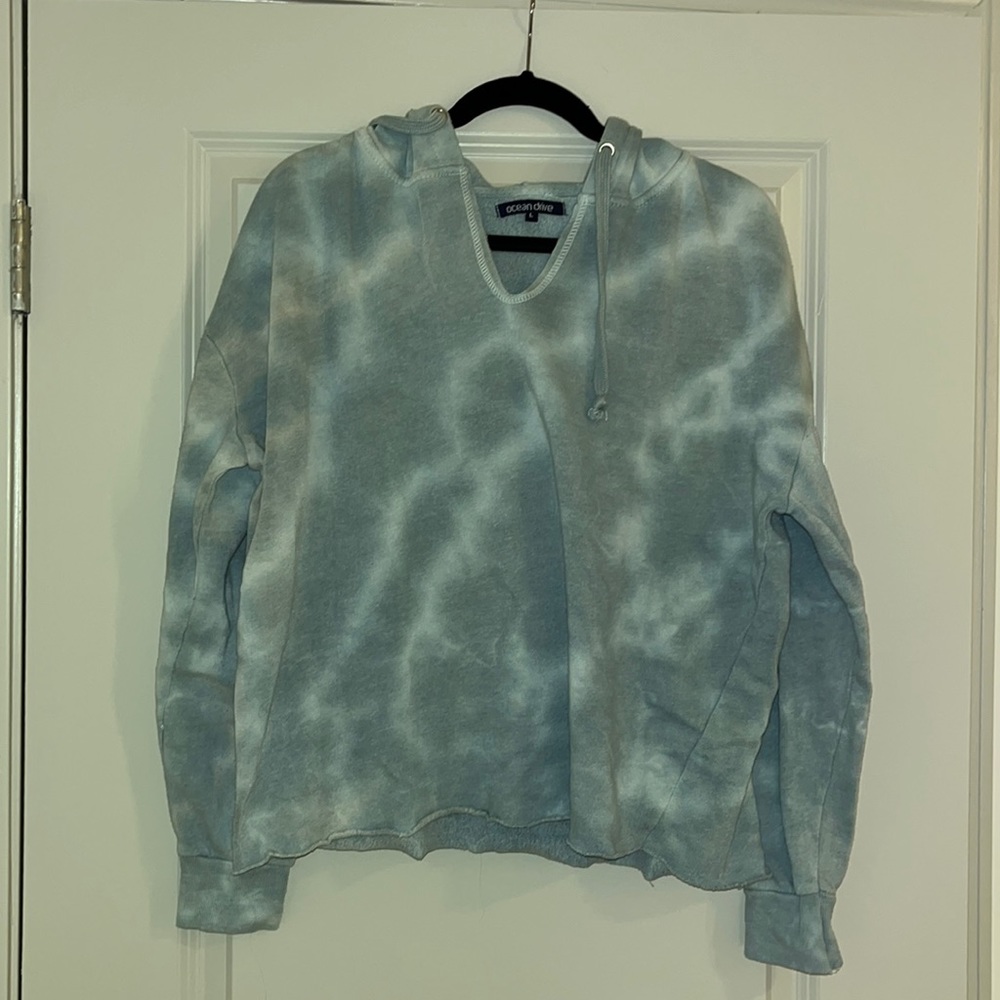 Women’s Blue Tie Dye Hoodie